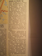 Valittujen Palojen Koko perheen Autokirjan tekstiä vuodelta 1970.